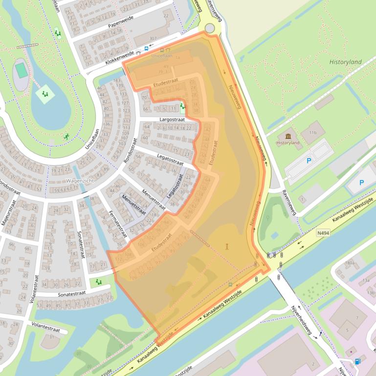 Kaart van postcodegebied 3223PP.