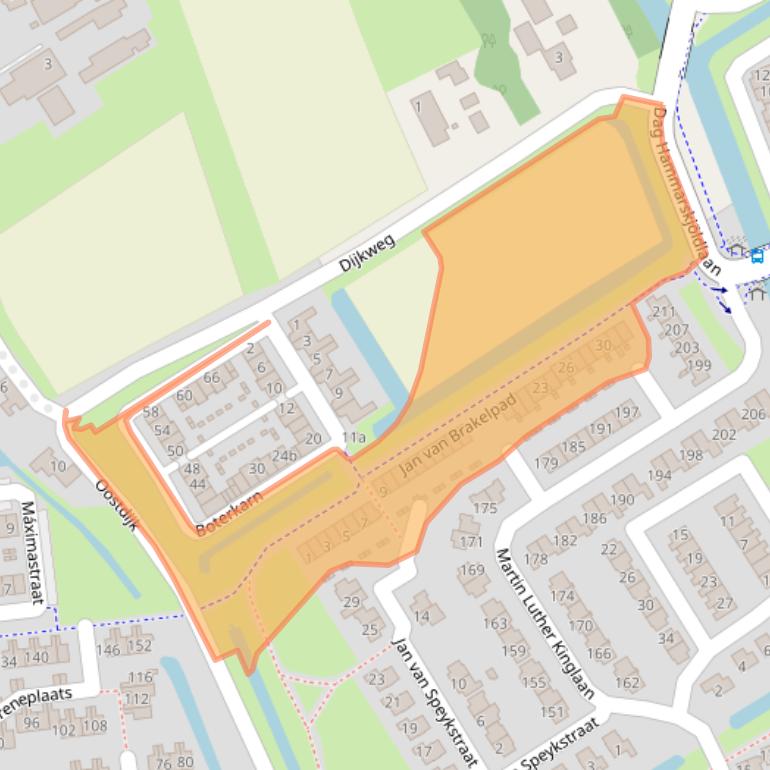 Kaart van postcodegebied 3223RB.