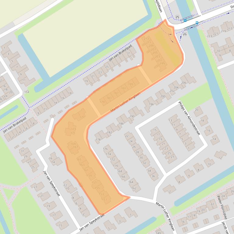 Kaart van postcodegebied 3223RD.
