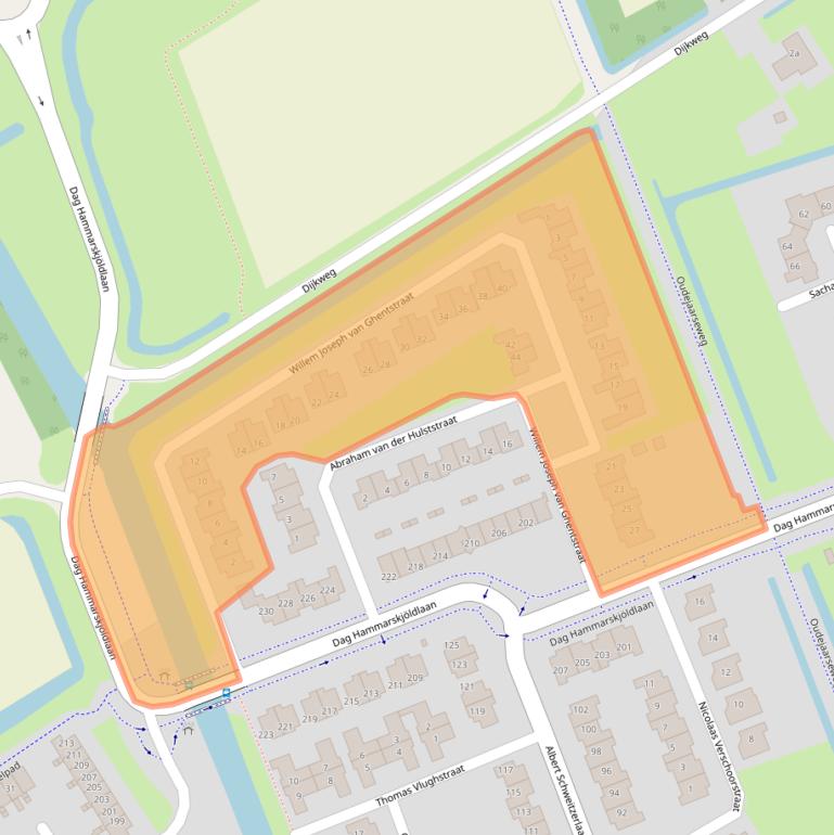 Kaart van postcodegebied 3223RH.