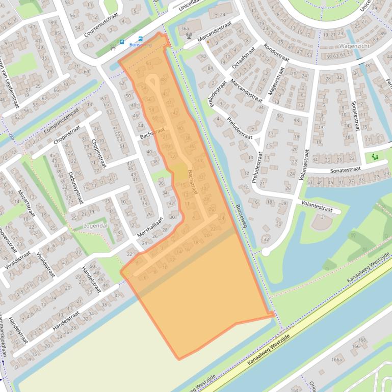 Kaart van postcodegebied 3223TA.