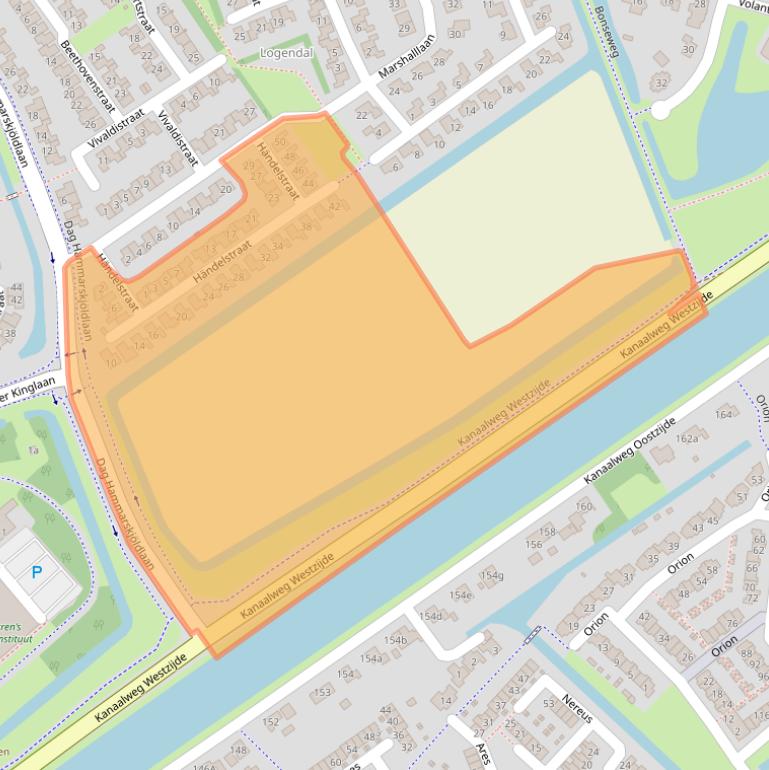 Kaart van postcodegebied 3223TH.