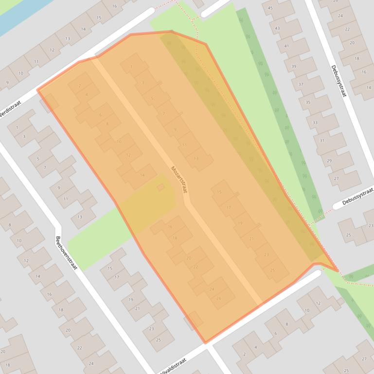 Kaart van postcodegebied 3223TL.