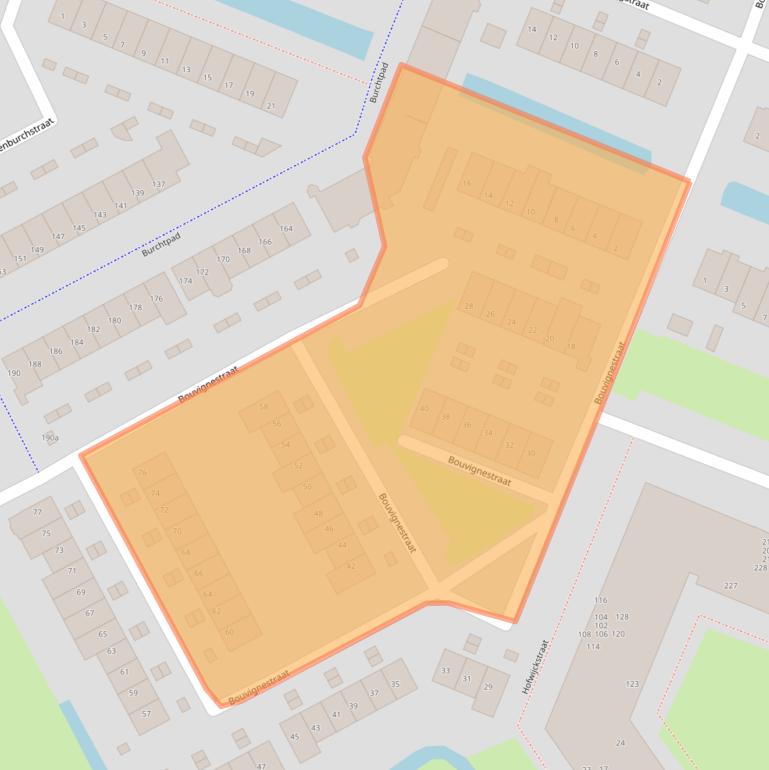 Kaart van postcodegebied 3223VB.