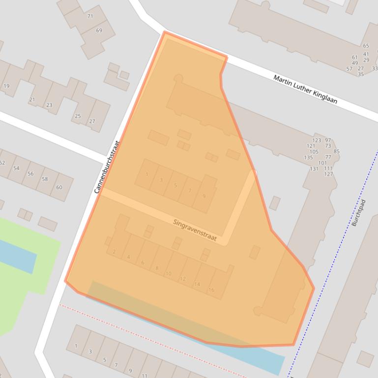 Kaart van postcodegebied 3223VH.