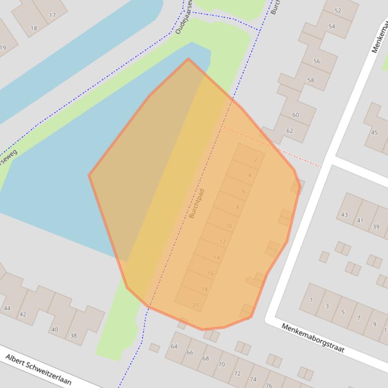 Kaart van postcodegebied 3223WB.