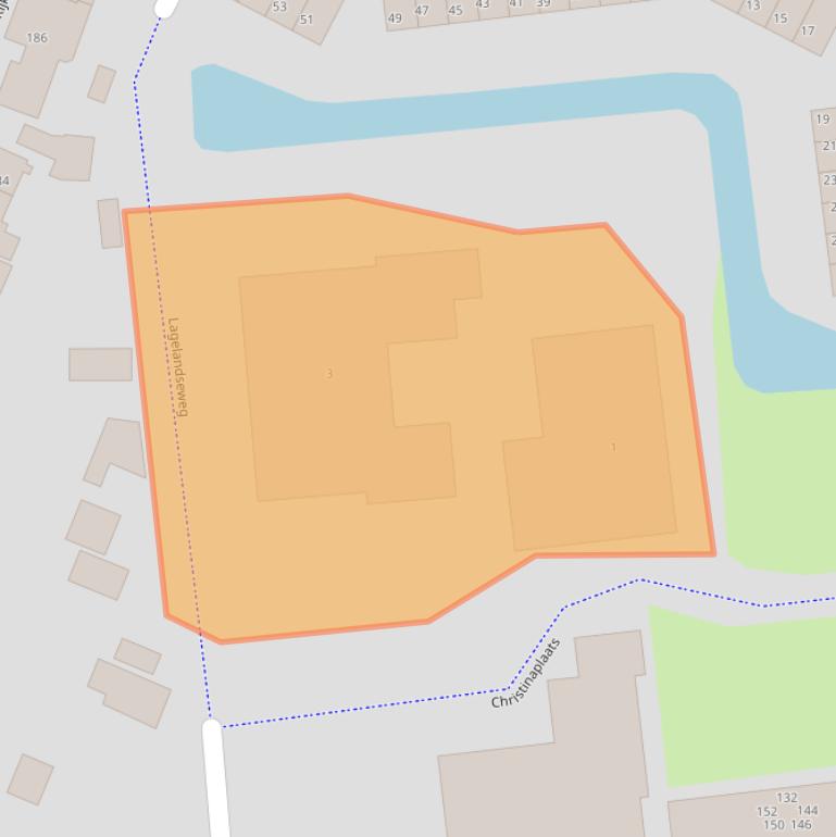 Kaart van postcodegebied 3223XE.