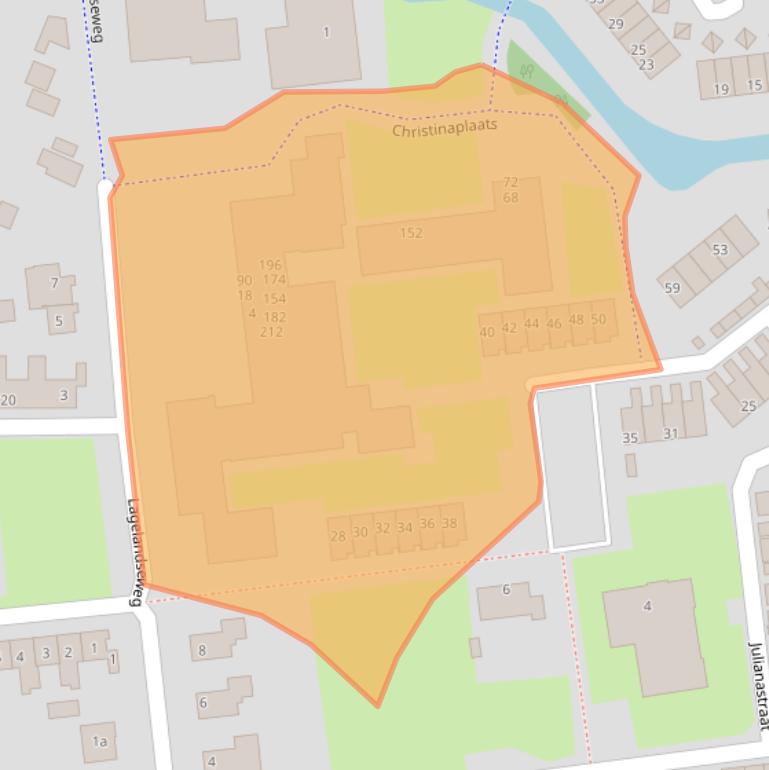 Kaart van postcodegebied 3223XG.