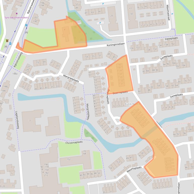 Kaart van postcodegebied 3223XM.