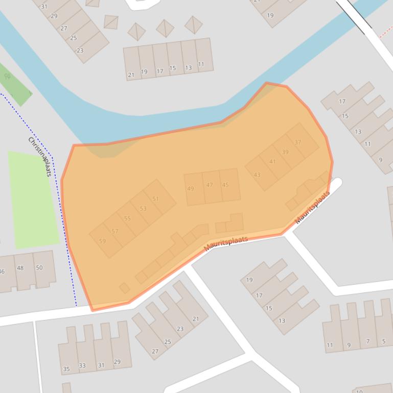 Kaart van postcodegebied 3223XT.