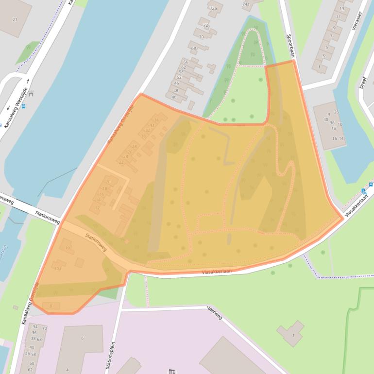 Kaart van postcodegebied 3224AA.