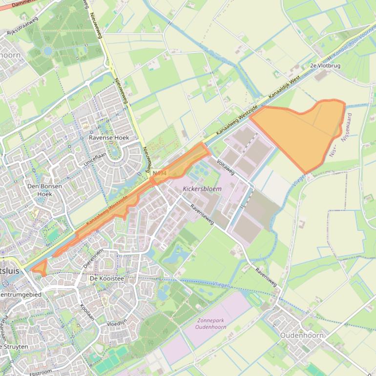 Kaart van postcodegebied 3224AD.