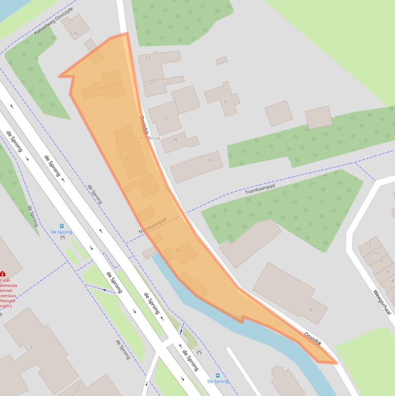 Kaart van postcodegebied 3224AL.