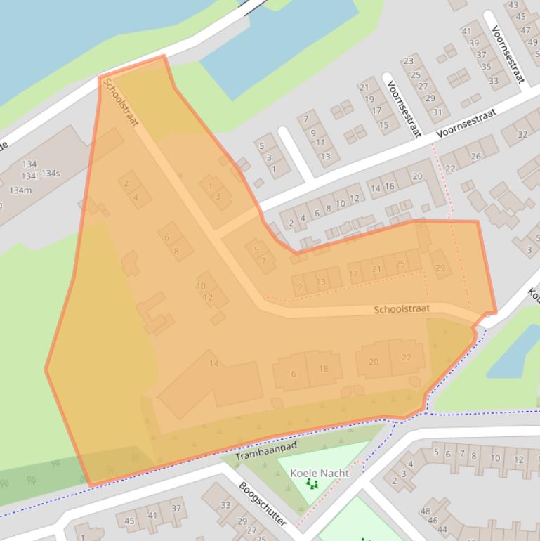 Kaart van postcodegebied 3224AM.