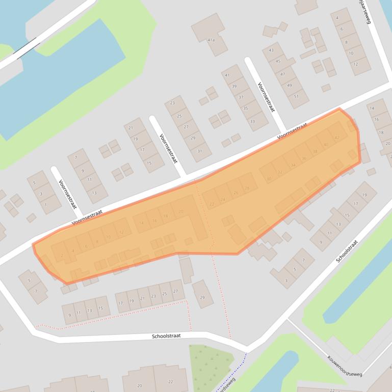 Kaart van postcodegebied 3224AS.