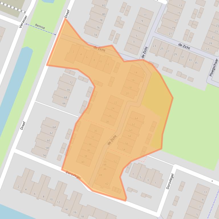 Kaart van postcodegebied 3224BB.