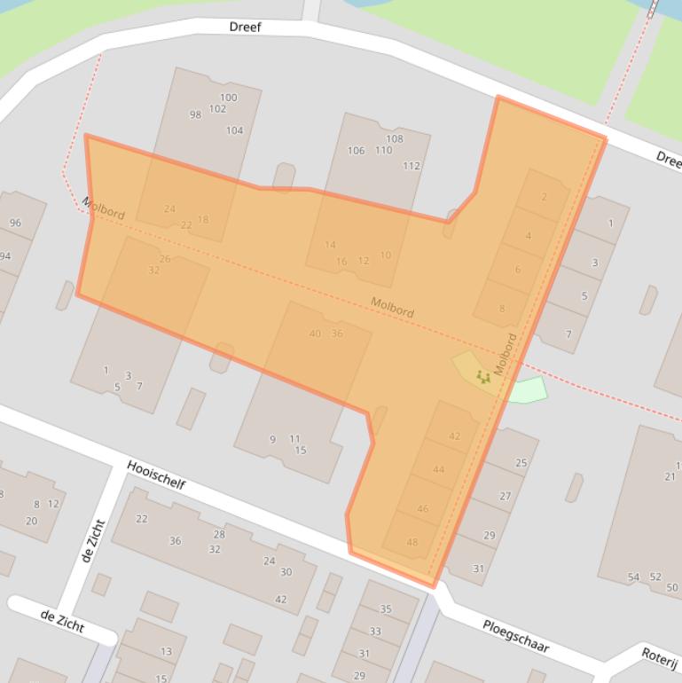 Kaart van postcodegebied 3224BL.