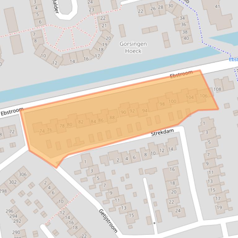 Kaart van postcodegebied 3224CG.