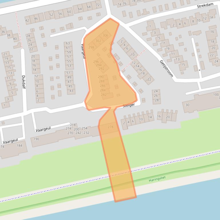 Kaart van postcodegebied 3224CZ.