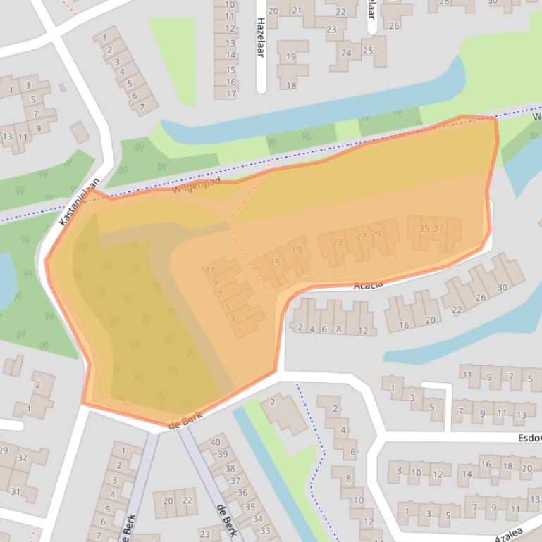 Kaart van postcodegebied 3224EA.