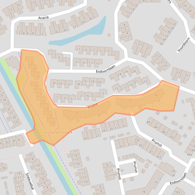 Kaart van postcodegebied 3224ED.