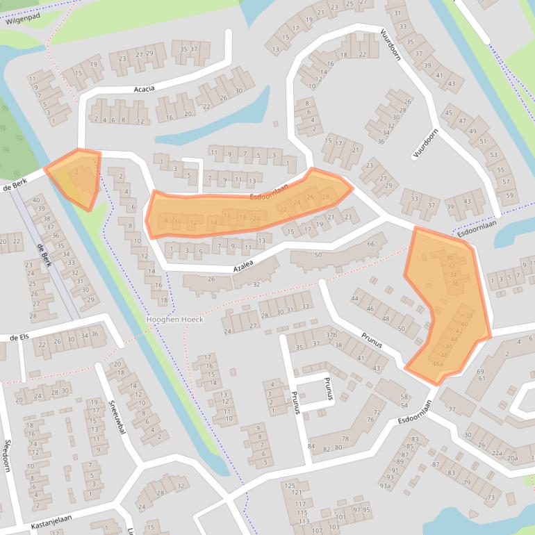 Kaart van postcodegebied 3224EM.