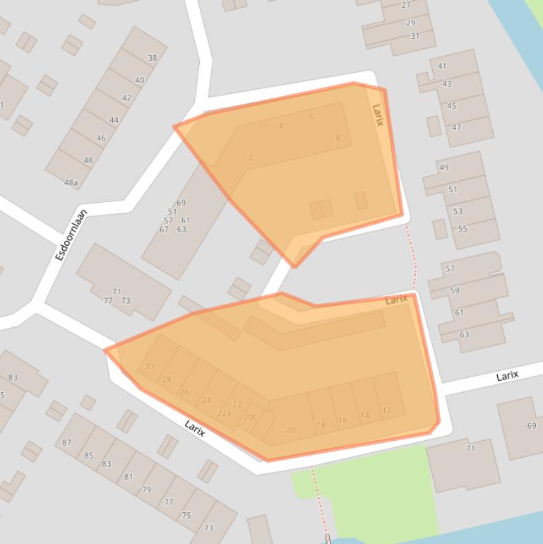 Kaart van postcodegebied 3224ET.