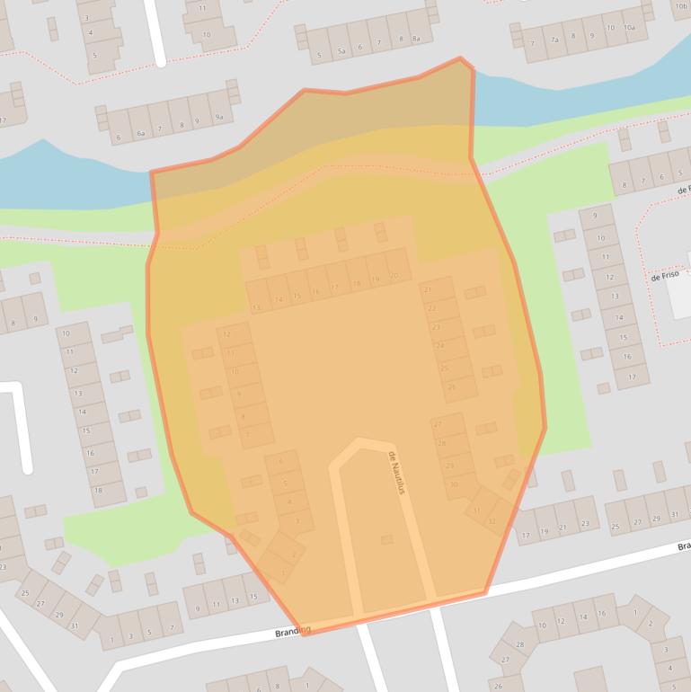 Kaart van postcodegebied 3224GN.