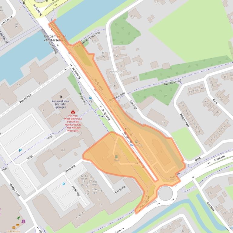 Kaart van postcodegebied 3224HC.