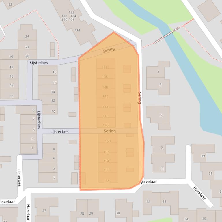 Kaart van postcodegebied 3224RK.