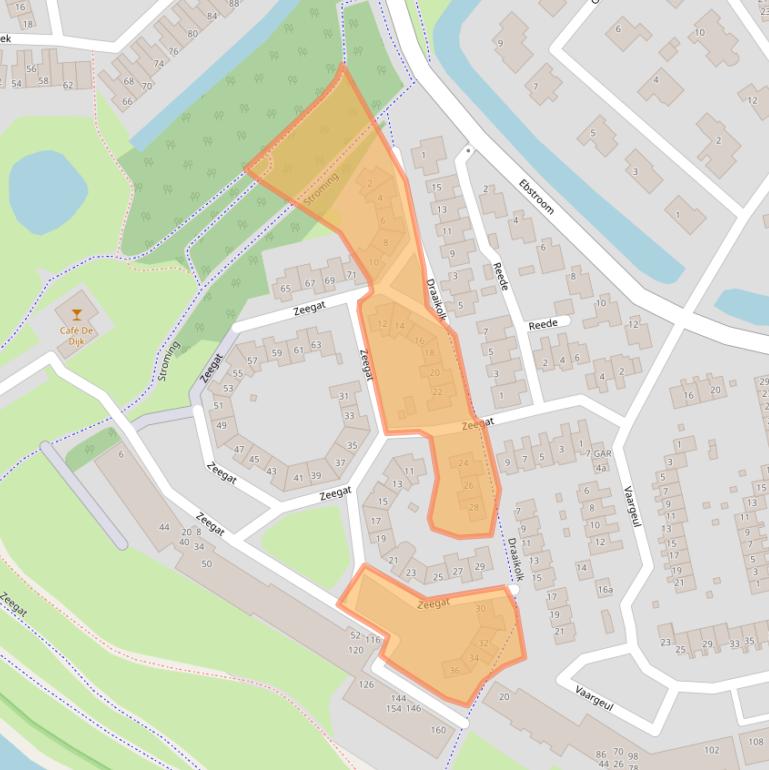 Kaart van postcodegebied 3224SC.