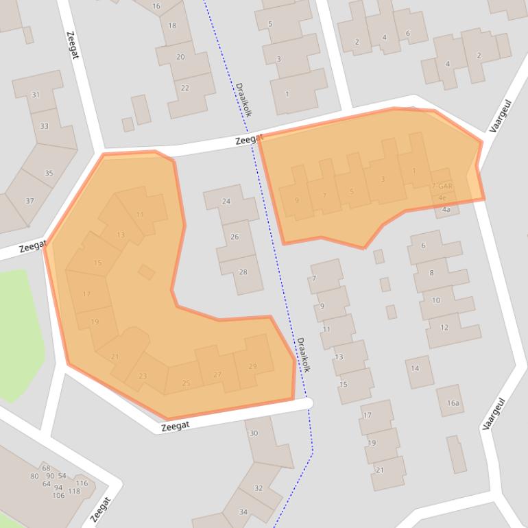 Kaart van postcodegebied 3224SG.