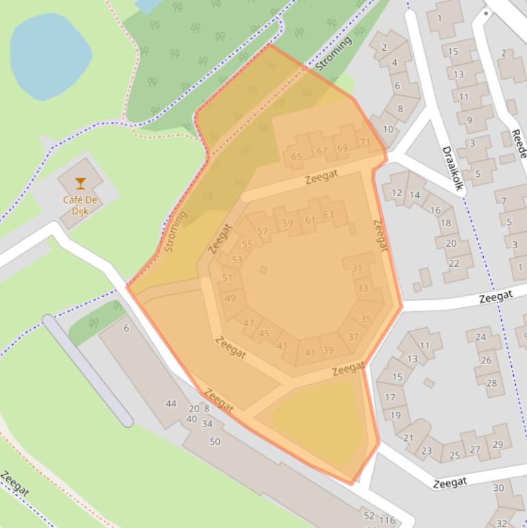 Kaart van postcodegebied 3224SH.