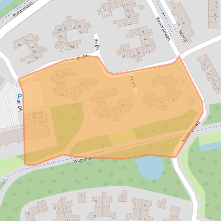 Kaart van postcodegebied 3224TB.