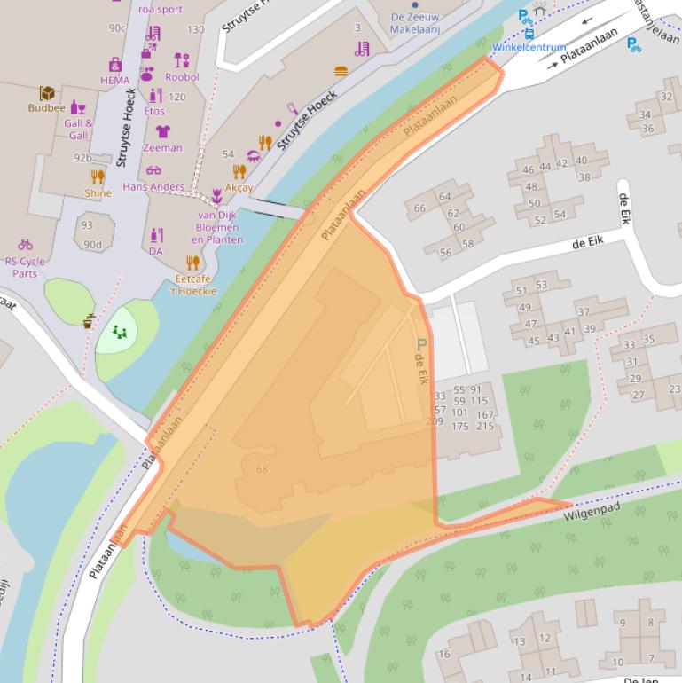 Kaart van postcodegebied 3224TD.