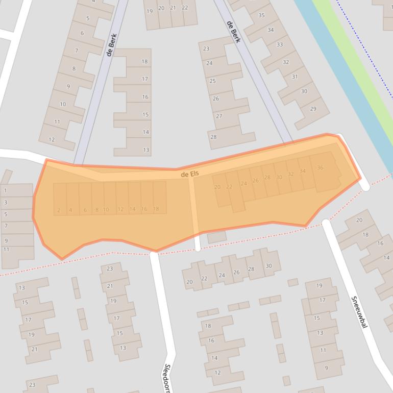Kaart van postcodegebied 3224TE.