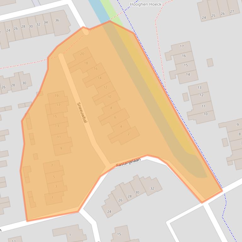 Kaart van postcodegebied 3224TP.