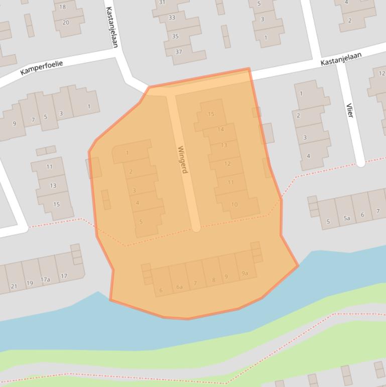 Kaart van postcodegebied 3224TS.