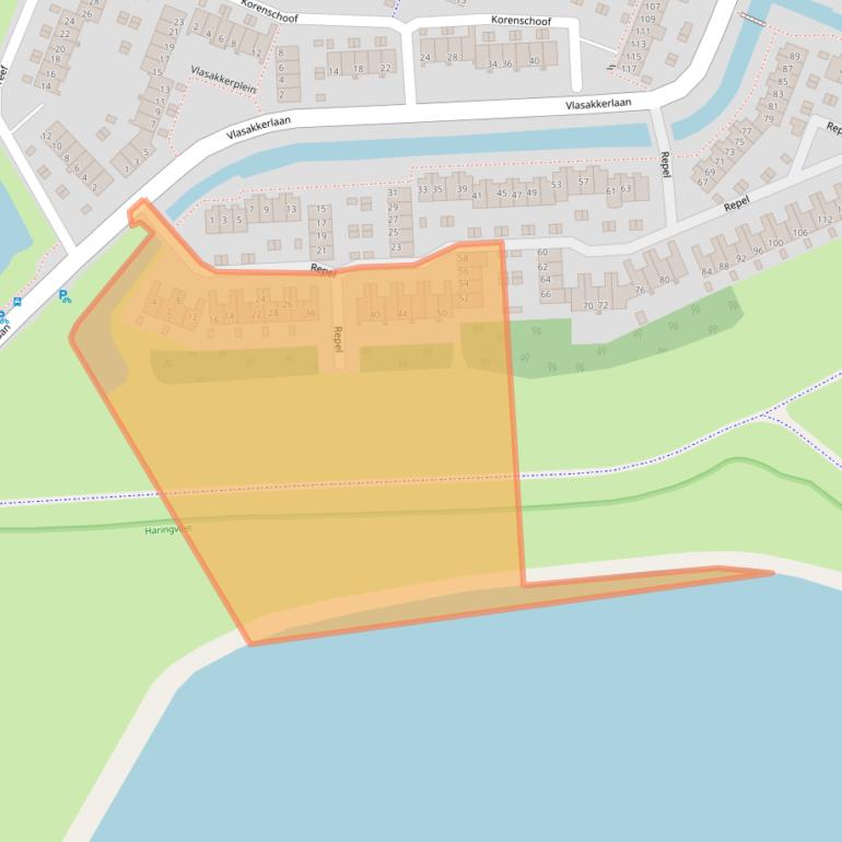 Kaart van postcodegebied 3224VG.