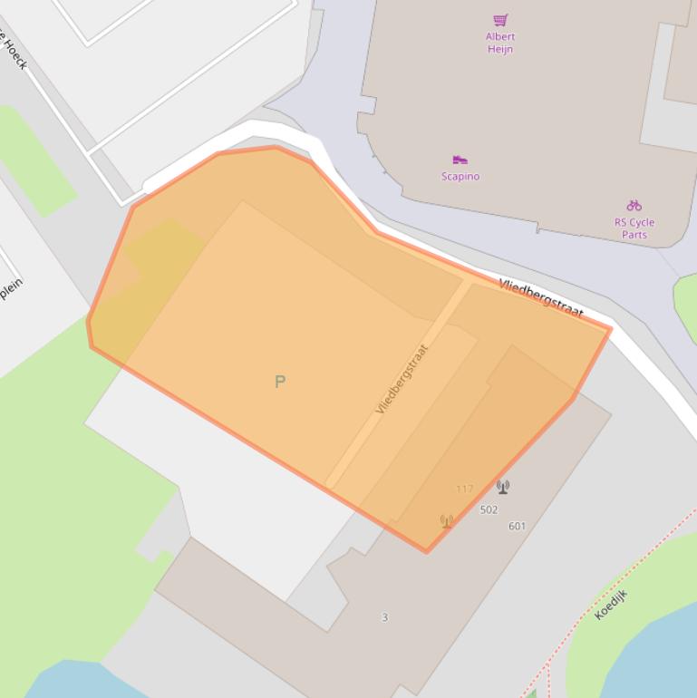 Kaart van postcodegebied 3224XJ.