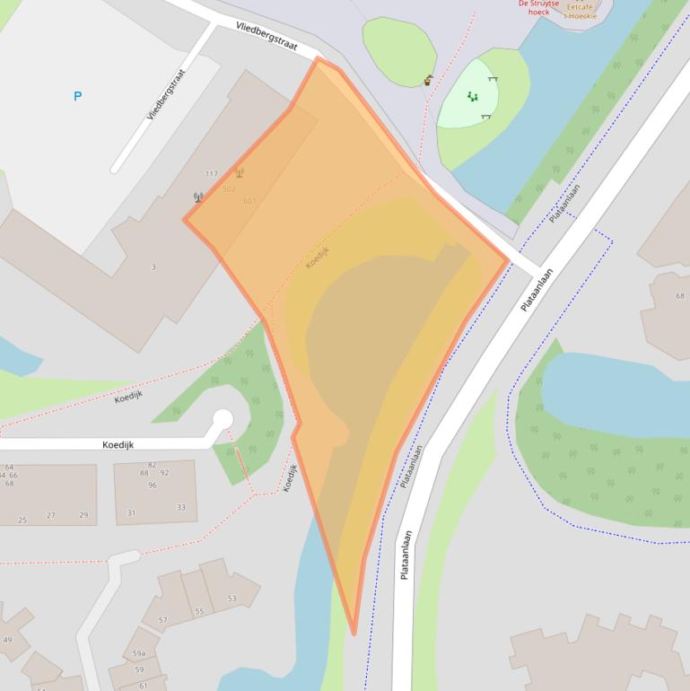 Kaart van postcodegebied 3224XK.