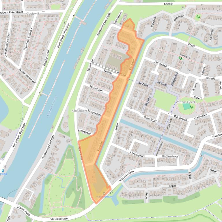 Kaart van postcodegebied 3224XM.