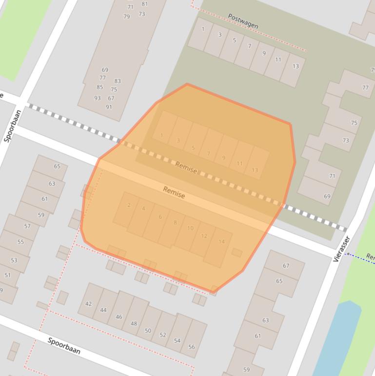 Kaart van postcodegebied 3224XS.