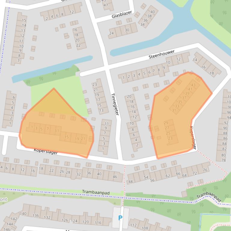 Kaart van postcodegebied 3225GC.