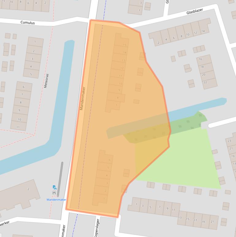 Kaart van postcodegebied 3225GD.