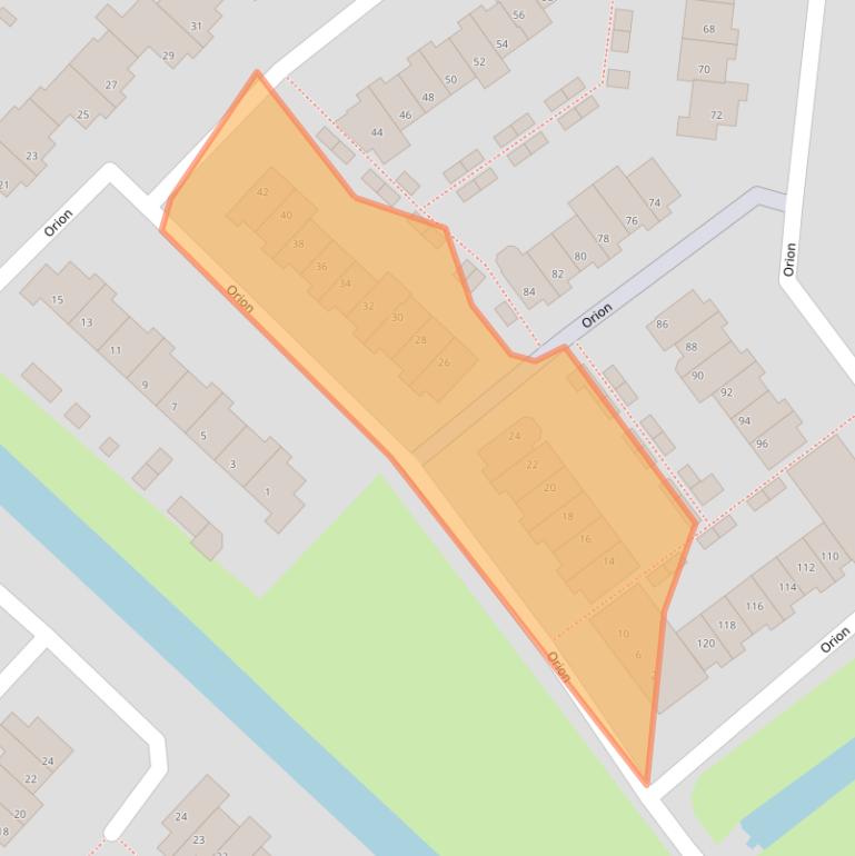 Kaart van postcodegebied 3225GM.