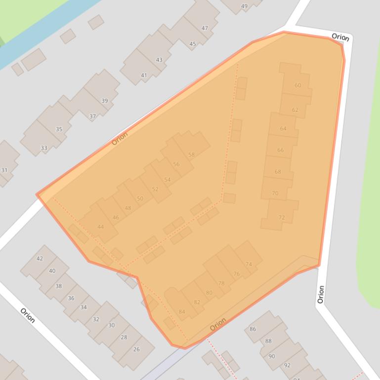 Kaart van postcodegebied 3225GN.