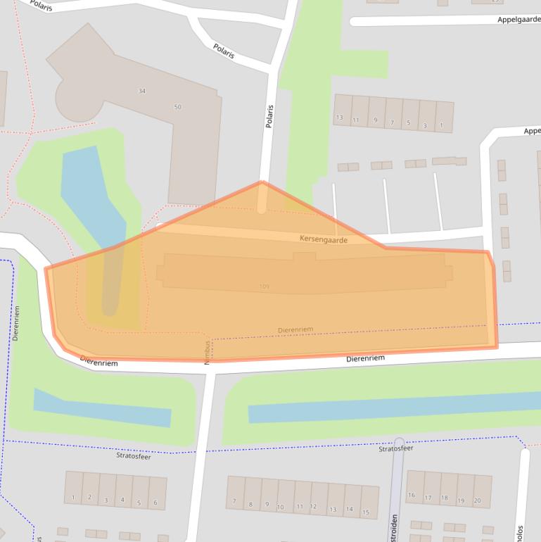 Kaart van postcodegebied 3225GR.