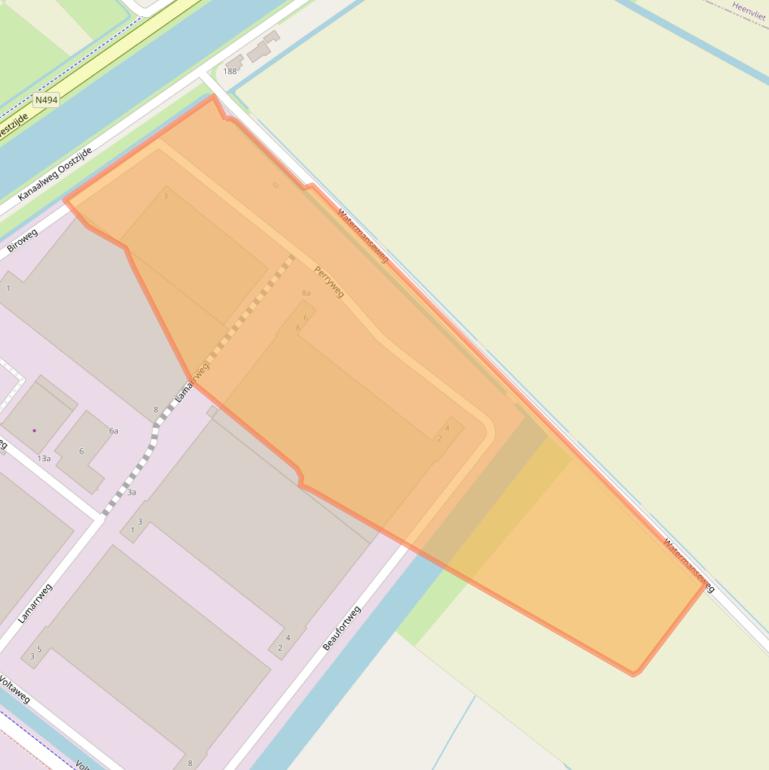 Kaart van postcodegebied 3225KG.