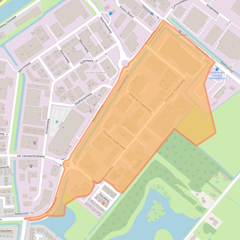 Kaart van postcodegebied 3225LD.